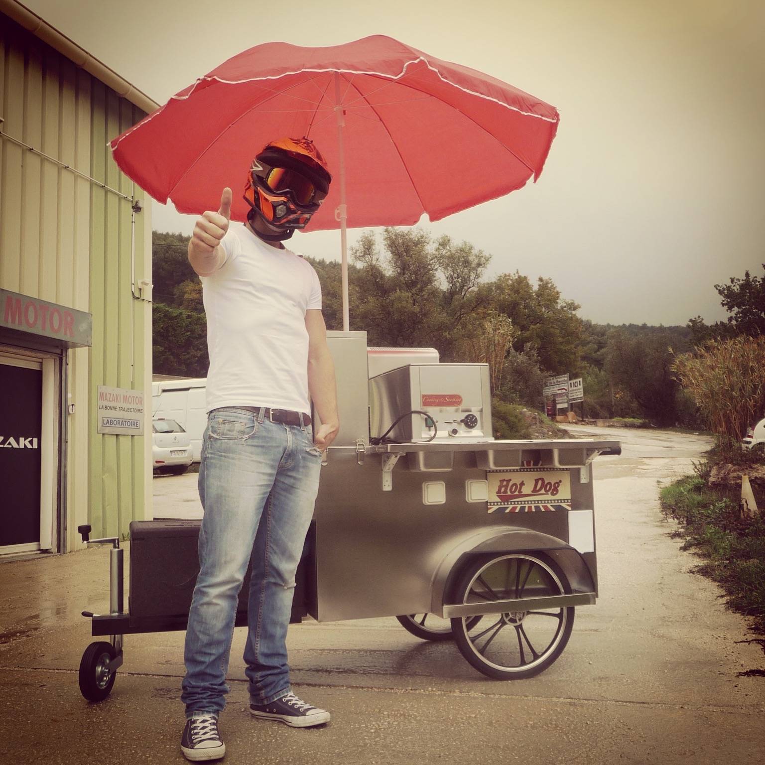 vente chariot ambulant hot-dog professionnel à nice 06000