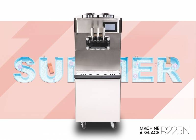 leader de la vente de machine à glace italienne pour les professionnel sur roulette à Paris 75