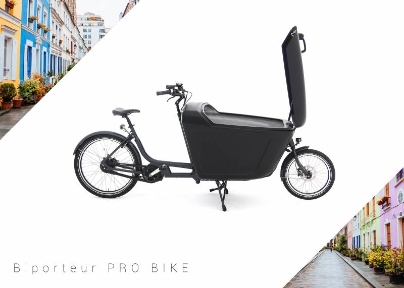 prix vélo biporteur cargo pro avec caisson sécurisé à l'avant pour transport de marchandise Rennes