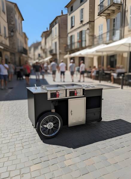 Prix chariot snack ambulant avec matériel pour restauration mobile à Lyon 69