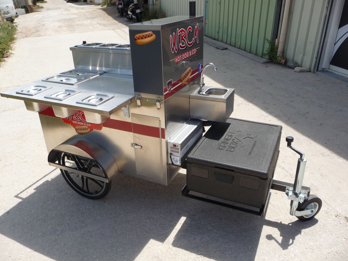 fabrication sur-mesure de stand hotdog aux normes à Montpellier 34000
