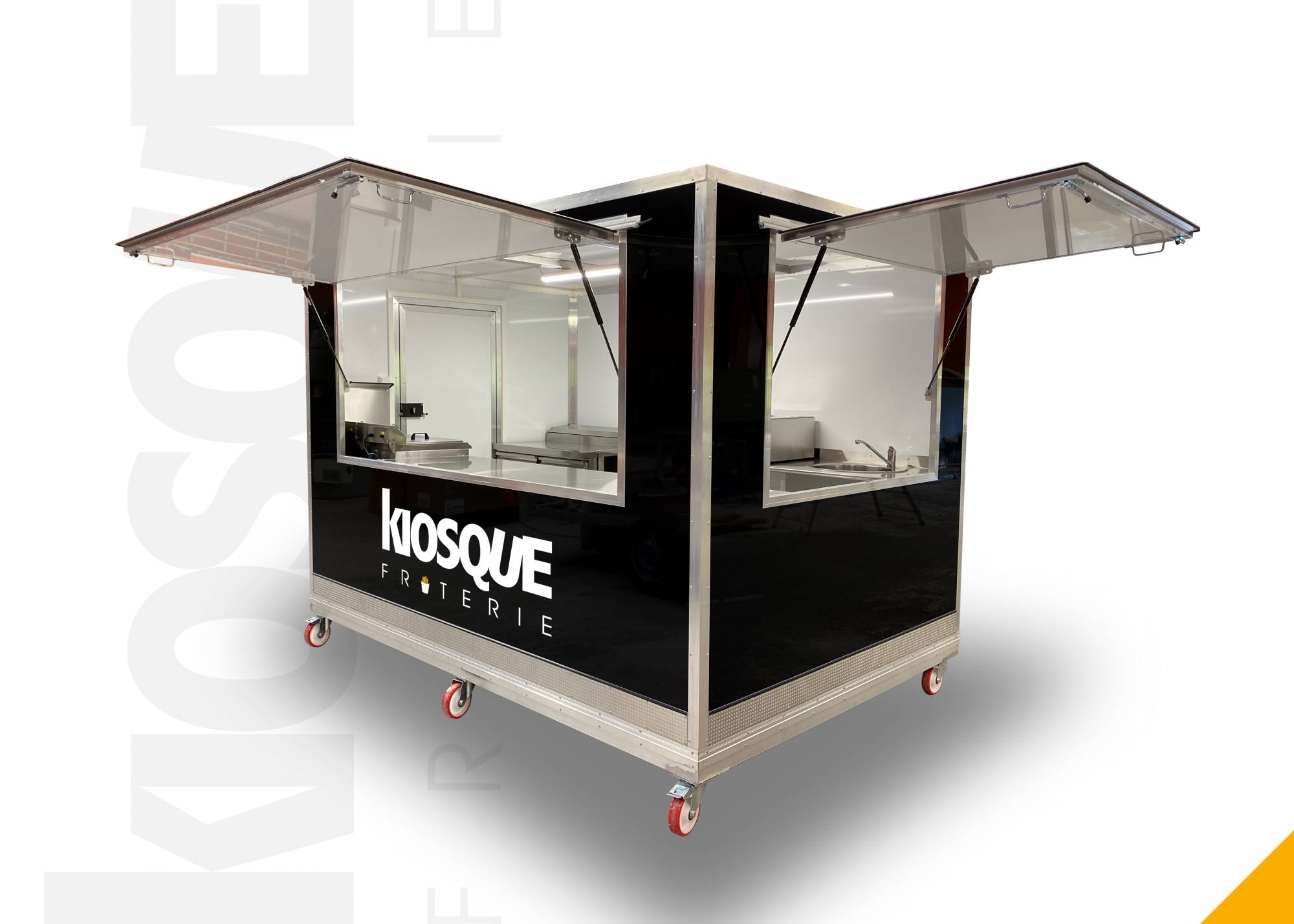 Achat kiosque tout équipé sur mesure pour la restauration et le fastfood Paris