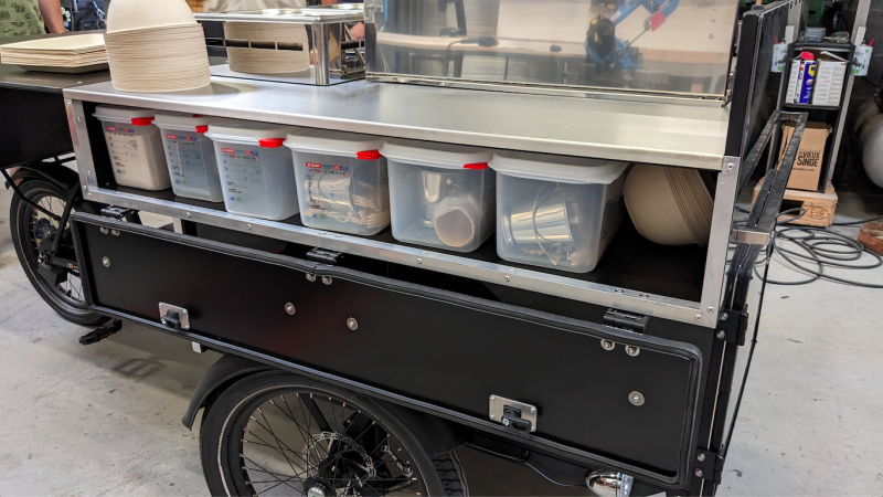 vente de vélo cuisine mobile avec équipements sur-mesure en France