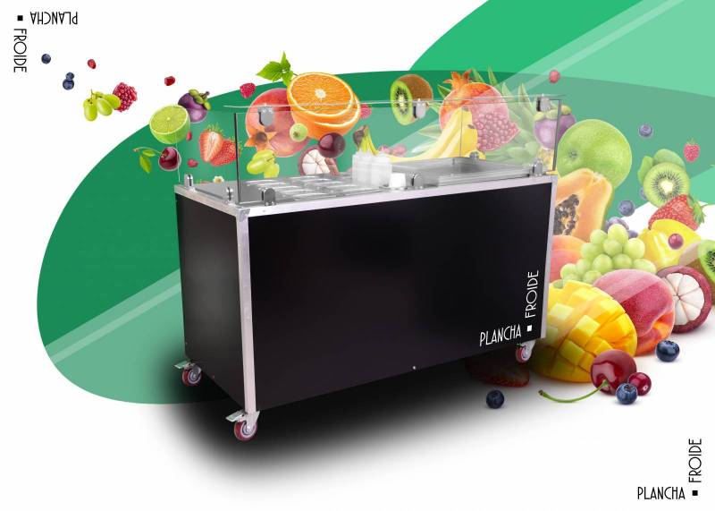 ou acheter machine à glace thailandaise avec double plaque froide et espace réfrigéré à Clermont-ferrand 63 ?