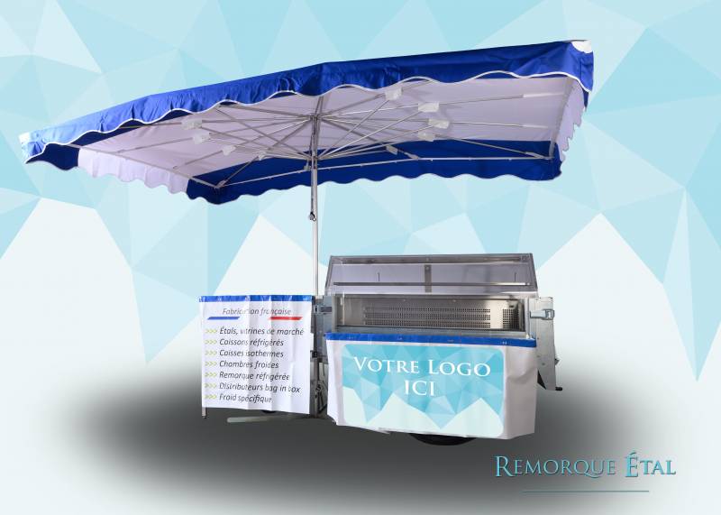 achat petite remorque étal neuf pour la vente sur les marchés en France