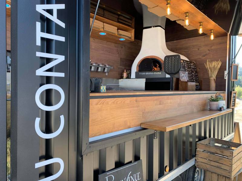 vente Remorque container neuve tout équipé pour la cuisine ambulante en France