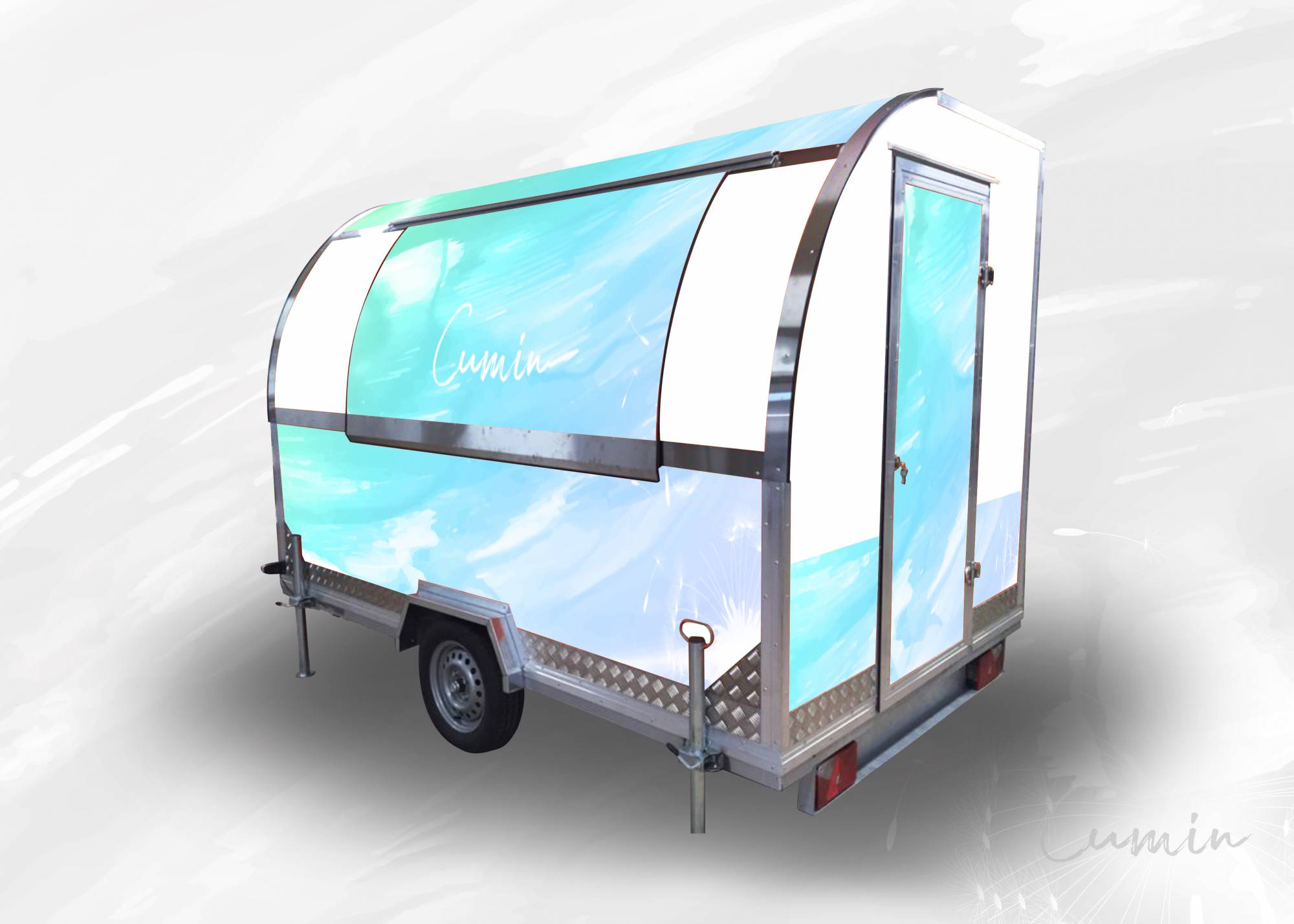 achat remorque snack tout équipé pour restauration mobile et restauration ambulante Paris