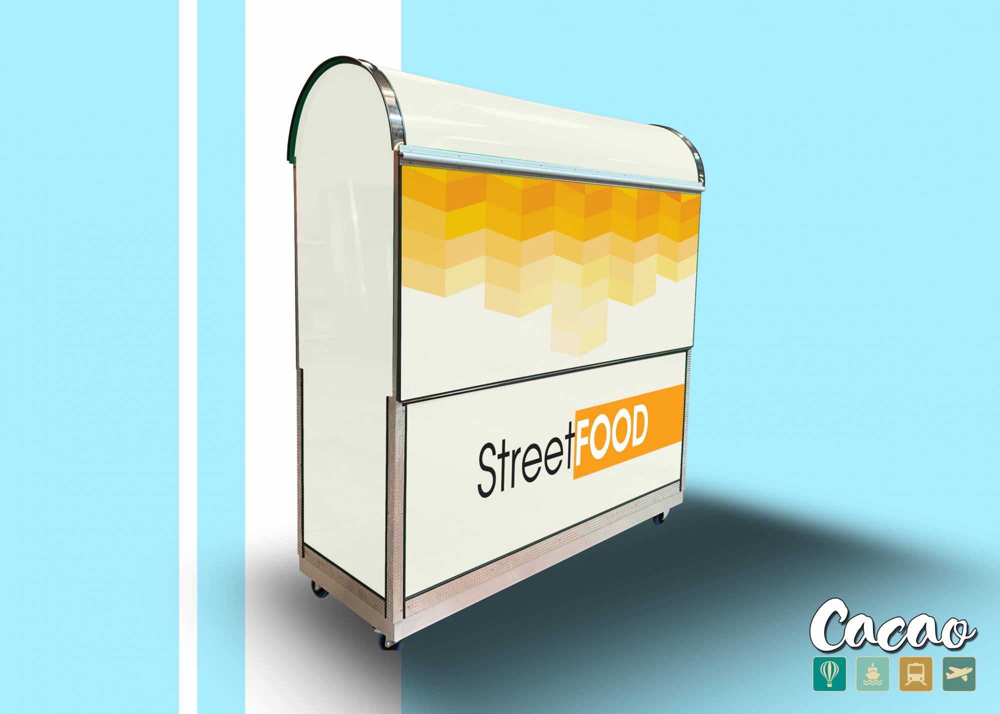 achat chariot ambulant snack avec toiture en dur Marseille