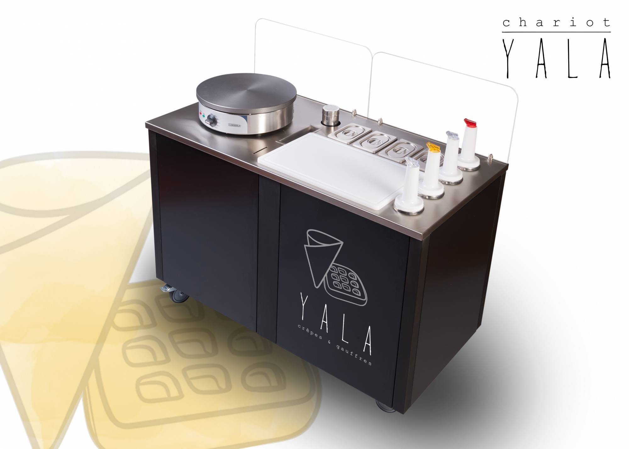 stand KIOSQUE PRIME pour la fabrication et la vente de crêpes à Marseille 13