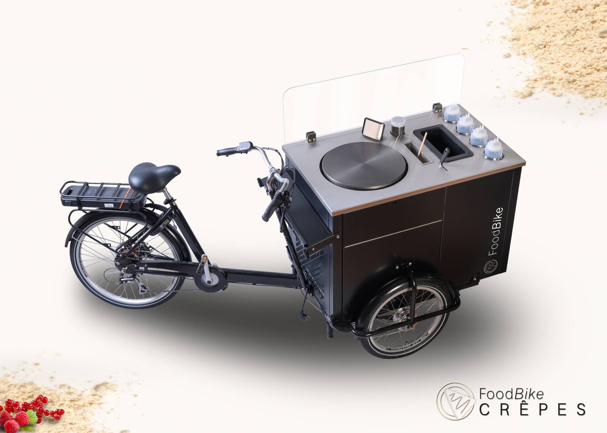 Information et prix pour achat vélos triporteurs crêpes tout équipé aux normes Paris